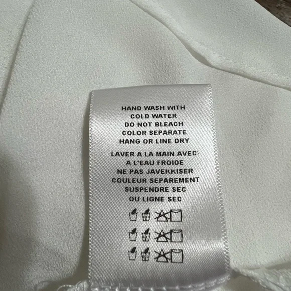 Anthropologie/eri+ali White Blouse - Picture 11 of 12